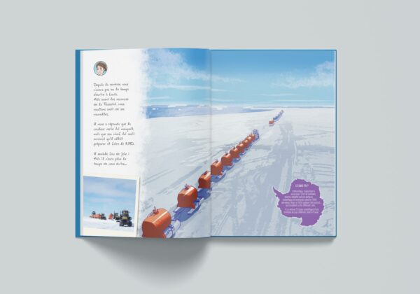 Un correspondant au bout du monde album jeunesse antarctique livre enfant céline aguettaz julien gallot éditions big pepper
